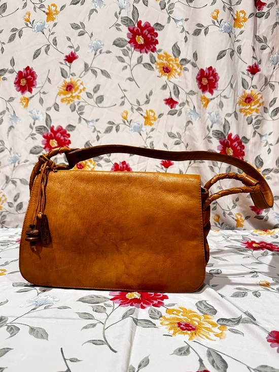 Hidesign Handbags - VINTAGE HIGH DESIGN LEATHER SHOULDER BAG WITH BRAIDED DETAIL GOOD CONDITION